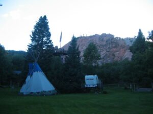 Cowboy dinner at the Flying W Ranch